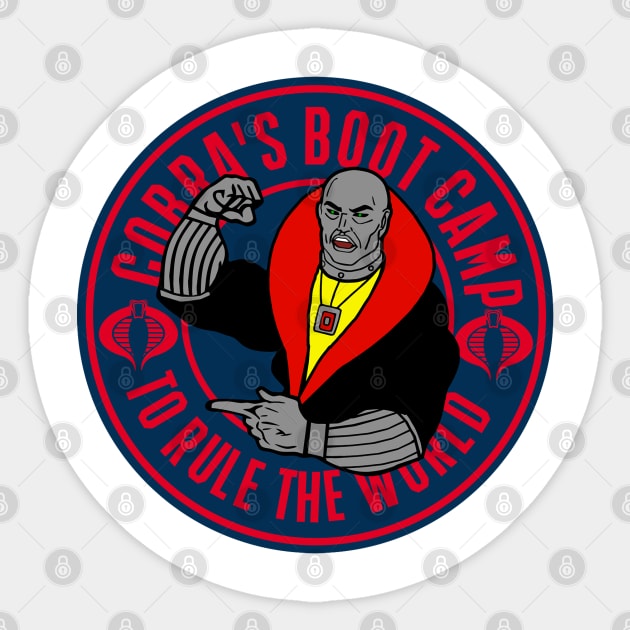 Cobra's boot camp Sticker by carloj1956